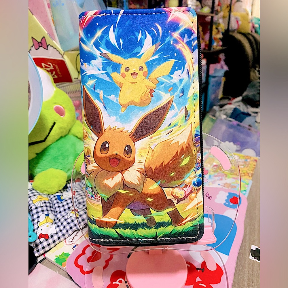 Pikachu and Eevee wallet